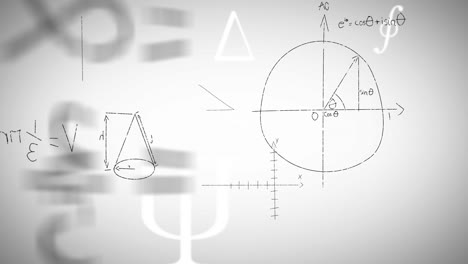 Animation-Der-Mathematischen-Datenverarbeitung-Auf-Weißem-Hintergrund