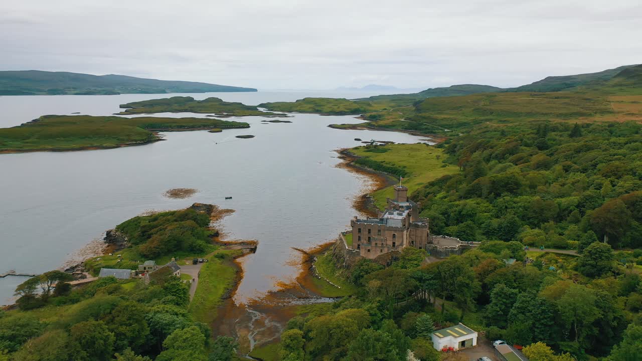던베건 성의 공중 사진