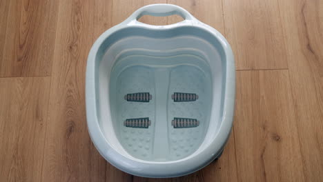 a relaxing foot spa bath for massaging feet in water