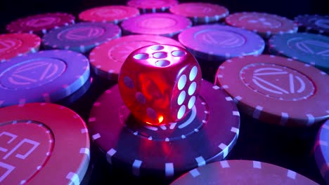 casino dice and chips