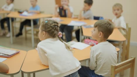 preschool preparation lesson at learning center