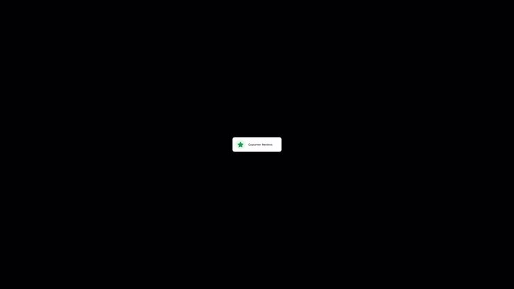 Customer Reviews Notification Pop-up on Black Background