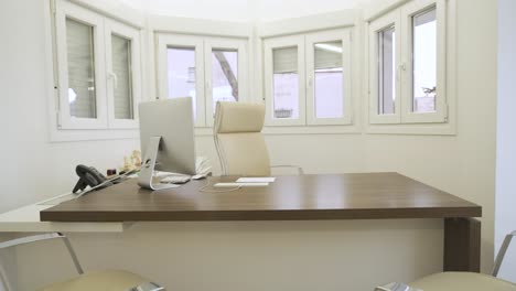 interior of modern light hospital office