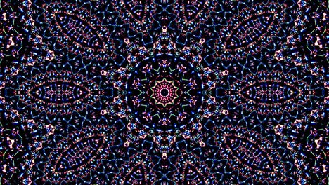 beautiful abstract kaleidoscope that shines, a radiant light that regulates the subtle movements