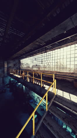 abandoned industrial factory interior