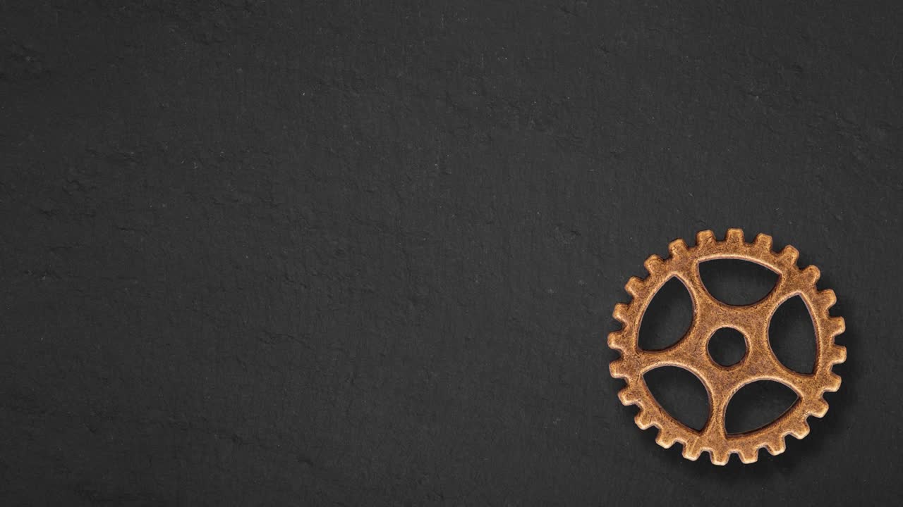 viejas ruedas de engranajes trabajando en armonía y cooperación