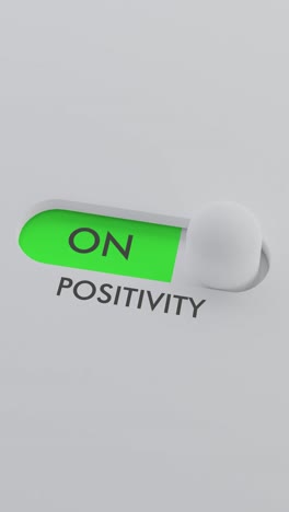 encendiendo el interruptor de positividad vídeo vertical