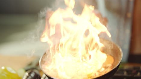 chef cooking stir-fry