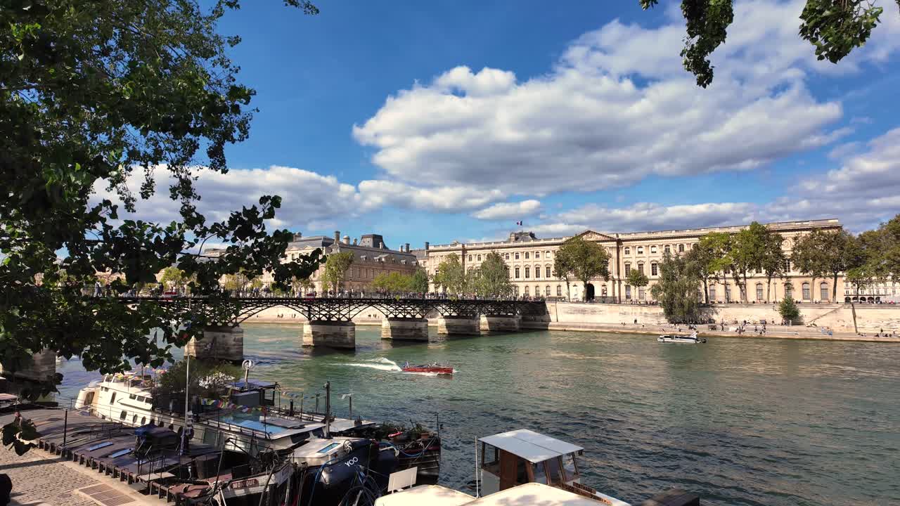 Beautiful view of the Seine River in Paris