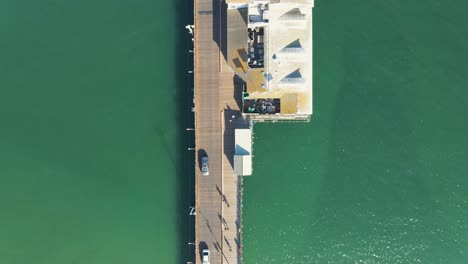 cars driving off the pier in santa barbara california