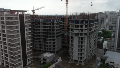 high rise building is visible in the drone camera