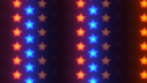 Fondo-Animado-De-Estrellas-Coloridas-Vj-Loop-Para-Eventos,-Espectáculos,-Conciertos,-Fiestas,-Presentaciones,-Sitios-Web,-Luces-De-Pared-LED-Vj-Loop-4k