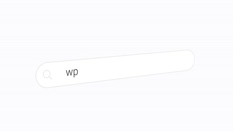 buscando wp en el motor de búsqueda