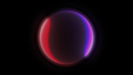 abstract glowing neon sphere with dynamic light