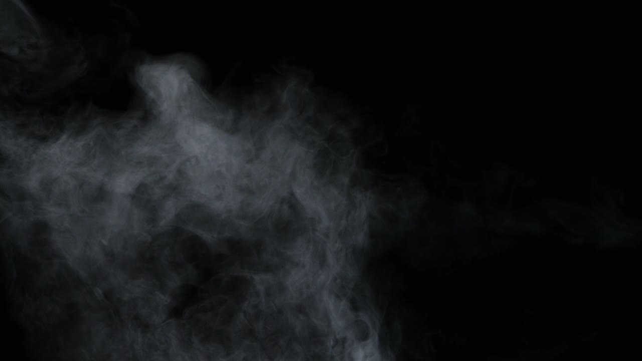 Realismo de hielo seco, nubes de humo y niebla