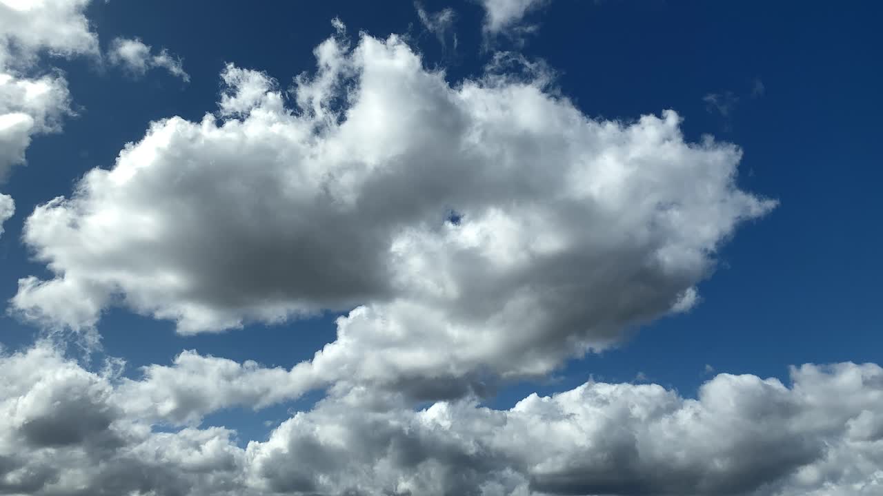 Time lapse energy storm clouds moving on the sky