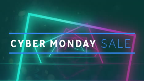 Animación-Del-Texto-De-Venta-Del-Cyber-Monday-Sobre-Fondo-De-Líneas-De-Neón.