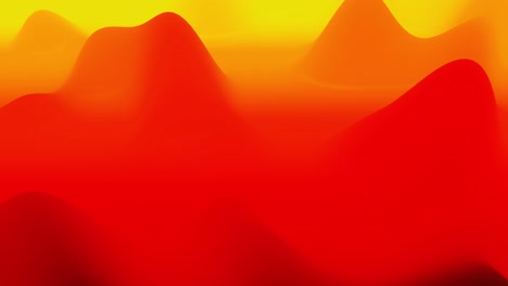 4k seamless loop, abstract fluid red yellow gradients, inner glow wavy surface. beautiful warm color gradients as abstract liquid background, smooth animation. 3d in flat pleasant modern style 94