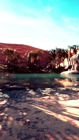 serene oasis in the desert