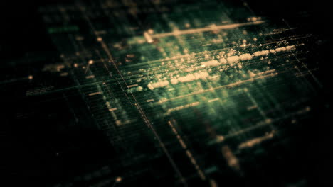 ui di simulazione avanzata di matrici di dati con un ambiente digitale all'avanguardia con una visualizzazione dinamica e coinvolgente di reti di informazione di matrici di dati interconnesse