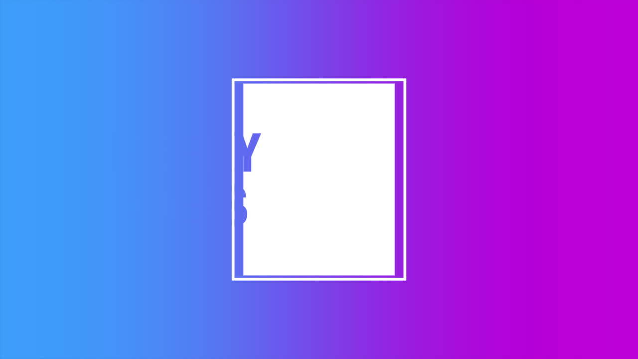 보라색 그라디엔트 에 있는 프레임 에 있는 현대적 인 크리스마스 축하 문자