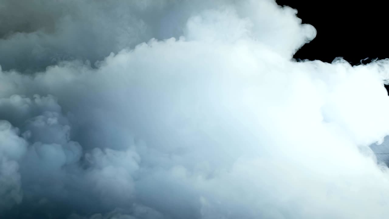 구름 현실적인 건조 얼음 연기