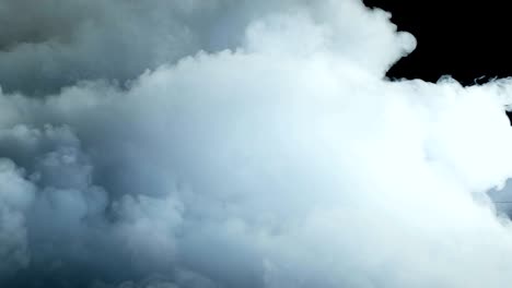 nubes de humo de hielo seco realista