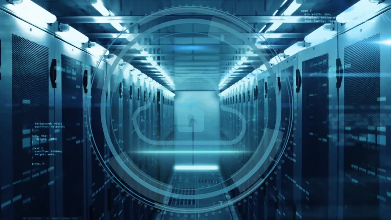 Animation of cyber security data processing over computer servers