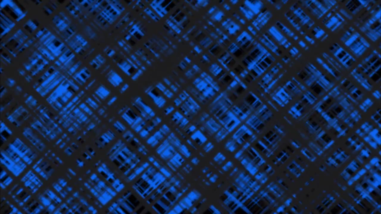 Abstract animation featuring intersecting blue grid lines and geometric pattern creating seamless digital technology background with dynamic movement for creative visual projects