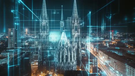 cologne cathedral cityscape