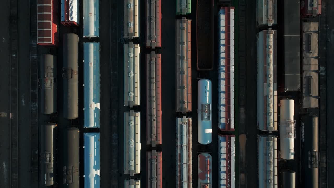 Impressive aerial view showcasing Nashville's vast, modernized train industry