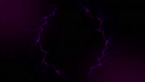 Purple-smoke-moving-against-black-background