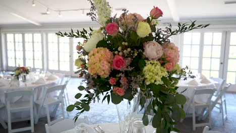 Flowers-at-a-wedding-stock-video-footage