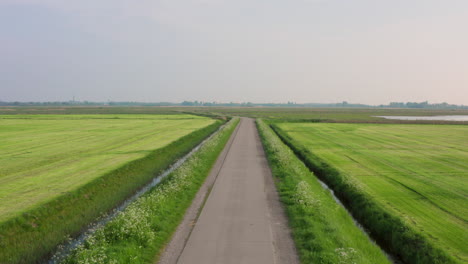 rural agriculture area during spring in middelburg, the netherlands