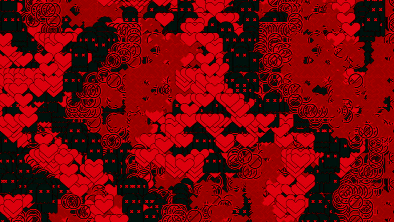 Red Hearts Pattern