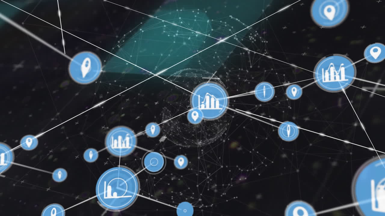 Animation of data processing over data processing