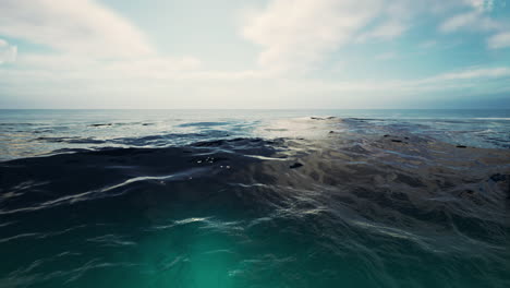 serene ocean view at dusk