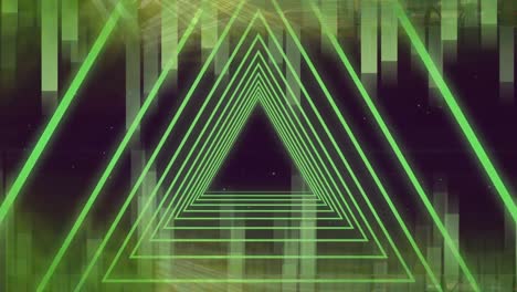 animación futurista de los triángulos