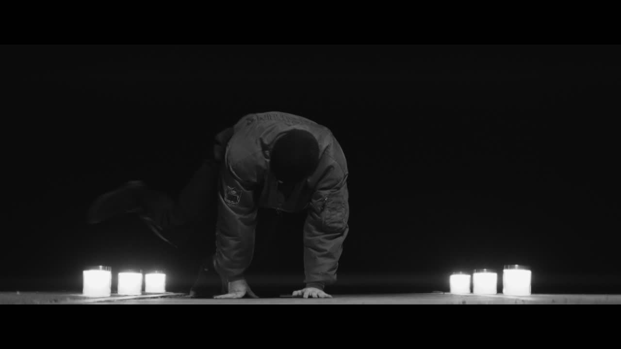 Breakdancing Performance in Monochrome