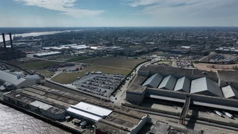 aerial approach to the port of new orleans