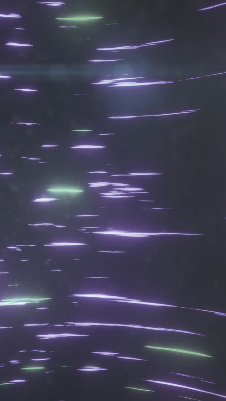 animación de senderos de luz sobre puntos de luz