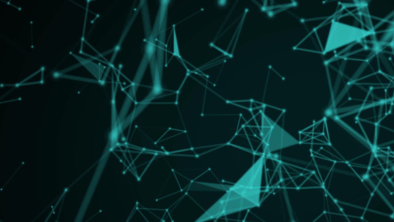 Plexus style technology video background screensaver Seamless Loop 4K