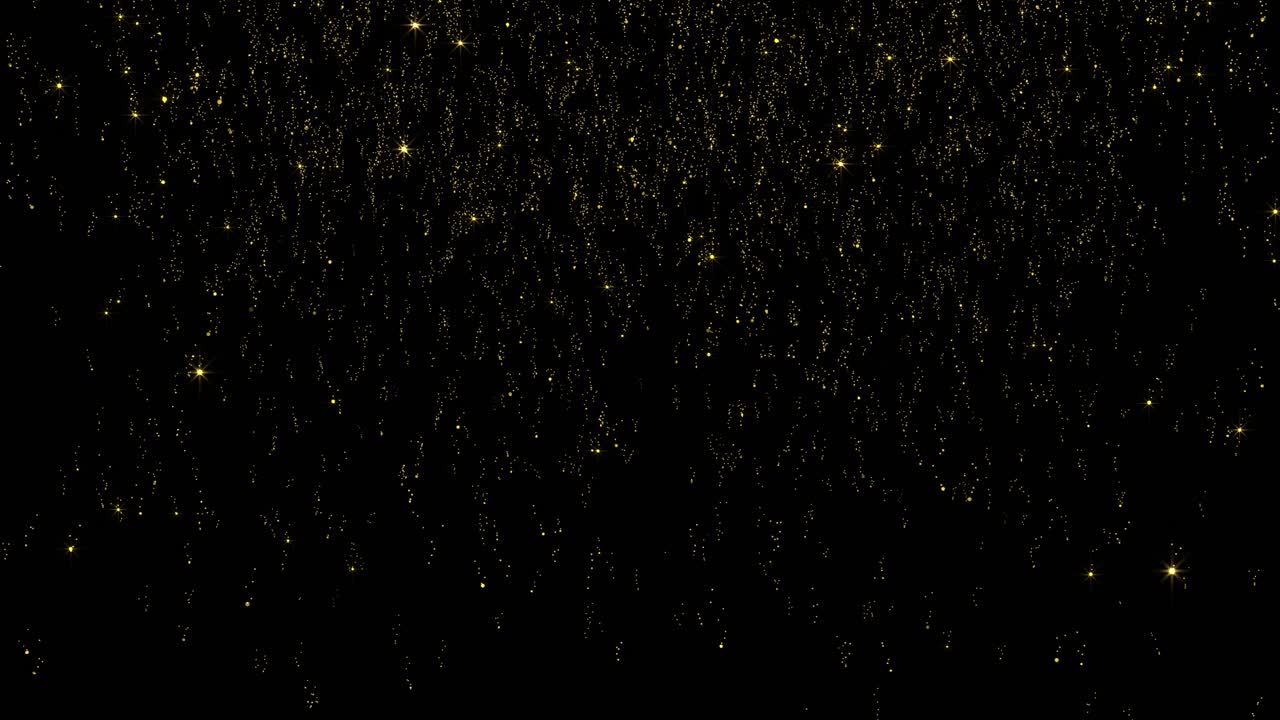4k background falling golden glitter particles falling gold confetti ...