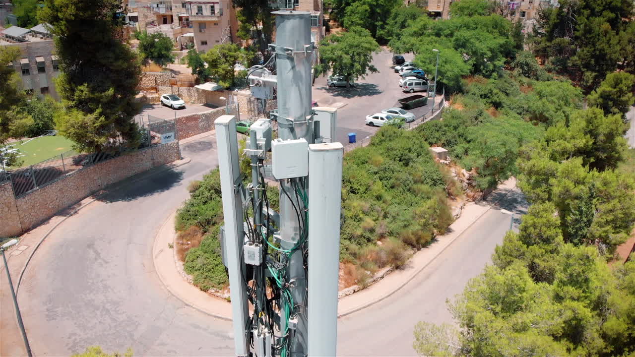 Cellular Antenna top-down Aerial view