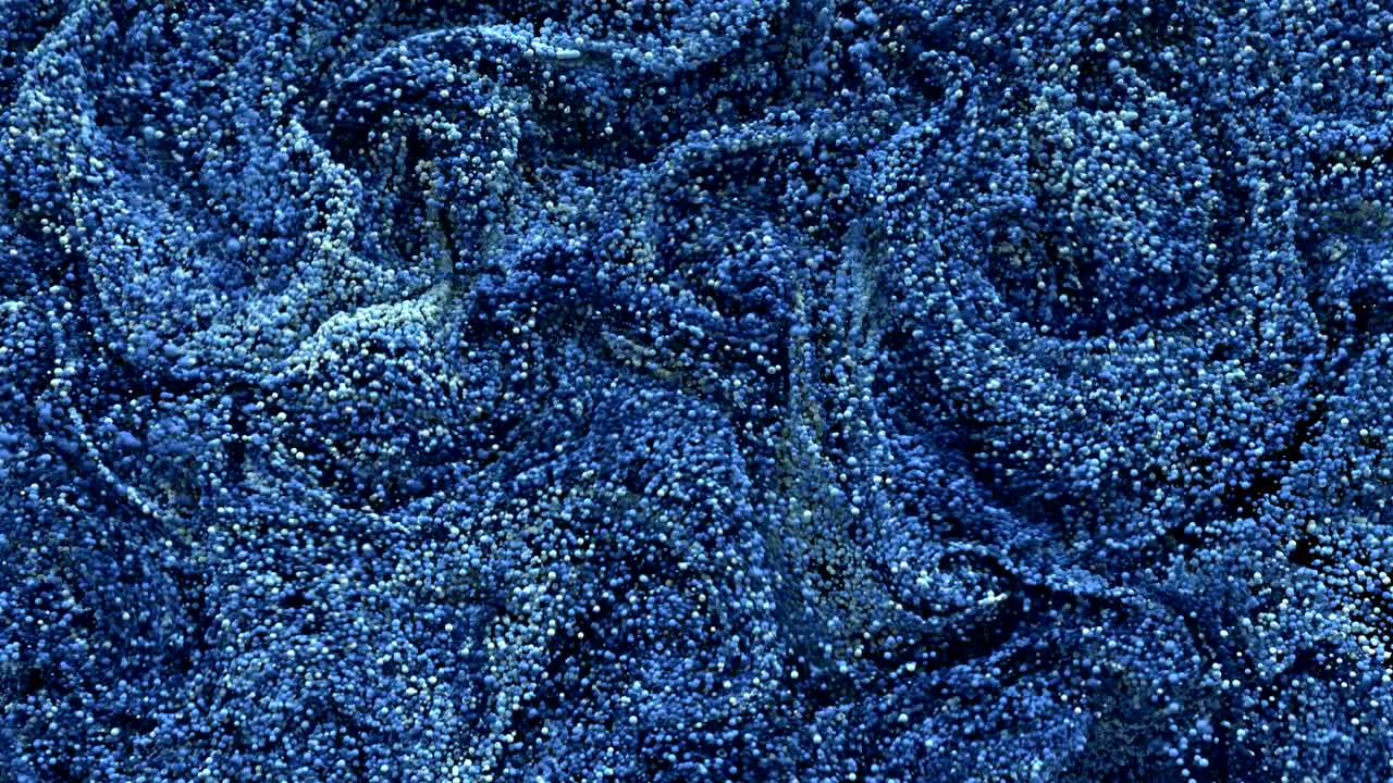 esferas abstractas girando como la pintura.