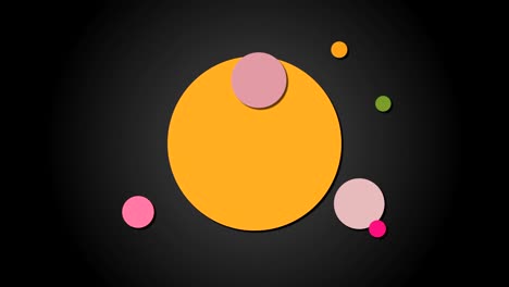 planetas brillantes están en órbitas en el espacio, telón de fondo de estilo de dibujos animados, fondo generado por computadora, renderización 3d