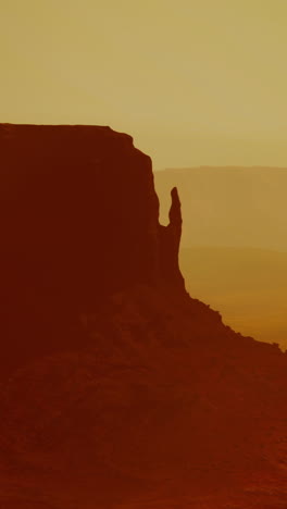 monument valley rock formations at sunset