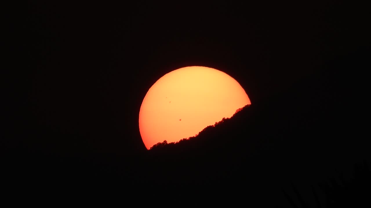 puesta de sol en el sol de la tarde ..