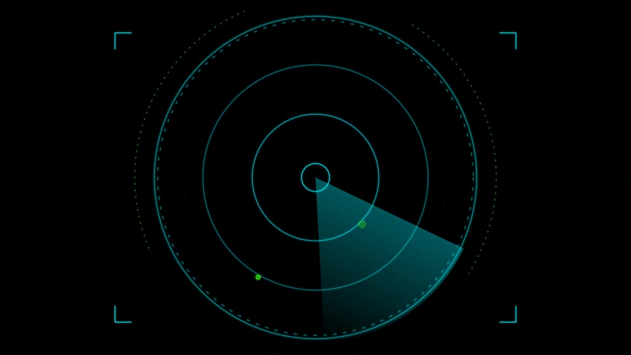 Schermo Radar Digitale in Scansione per Obiettivi
