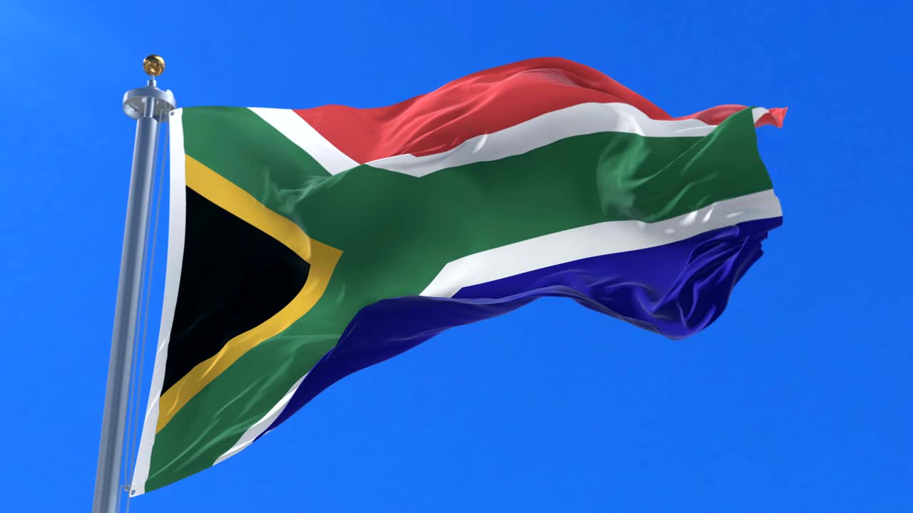 남아프리카 공화국의 발이 바람에 흔들리는 느린 파란 하늘, 루프